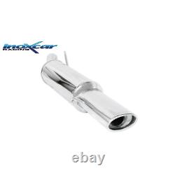 Stainless Steel Silencer Inoxcar Volkswagen Golf 3 1.9 TDi 110hp Oval Exit 120mm