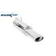 Stainless Steel Silencer Inoxcar Volkswagen Golf 3 1.9 Tdi 110hp Oval Exit 120mm