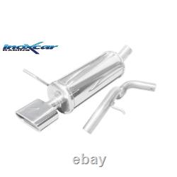 Stainless Steel Silencer Inoxcar Volkswagen Golf 4 1.9 TDi 150hp oval exit