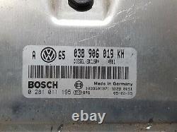 Start Kit Volkswagen Golf 4 IV 1.9tdi 100hp 4x4 Atd Engine 6v Handle Box