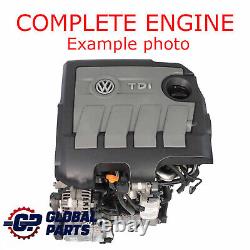 VW Volkswagen Golf 6 Touran Polo Audi A3 1.6 TDI 90CV Engine Bare CAYB WARRANTY