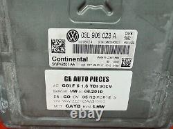 Volkswagen Golf 6 1.6 Tdi 90hp Starter Kit ECU 03l906023a 5wp42801aa