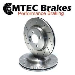 Volkswagen Golf Mk4 1.9 Tdi 4Motion 100 Front Brake Perforated Grooved Discs