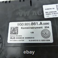 Vw Golf 7 VII Tdi Instrument 5g0920861a Combination Units Diesel Ks
