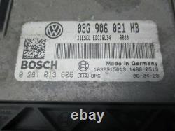 VW Golf V 5 (1K1) 1.9 Tdi Unité de Commande Moteur 03G906021HB Set Serrures