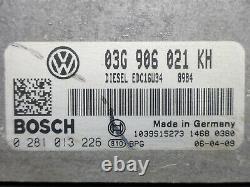 Volkswagen Golf 5 1.9 Tdi 105cv Kit Calculateur Moteur 0281013226 03g906021 Kh
