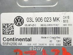 Volkswagen Golf 6 1.6 Tdi 90cv Kit Calculateur Moteur 03l906023mk 5wp42690 Aa